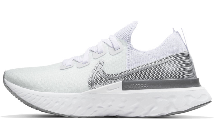 Фото № 1 с приближением к товару «‎Nike React Infinity Run Flyknit 'White Metallic Silver'»