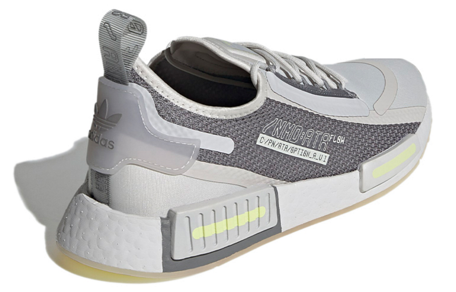 Фото № 4 с приближением к товару «‎adidas originals NMDR1 Spectoo GreyYellow»