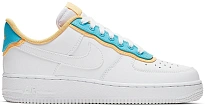 Фото № 1 с приближением к товару «‎Nike Air Force 1 Low SE White Light Blue Fury Topaz Gold »