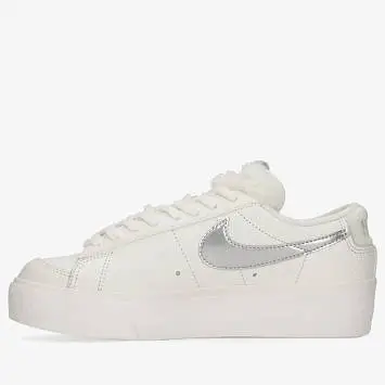Nike Wmns Blazer Low Platform Sneakers WhiteSilver - 2