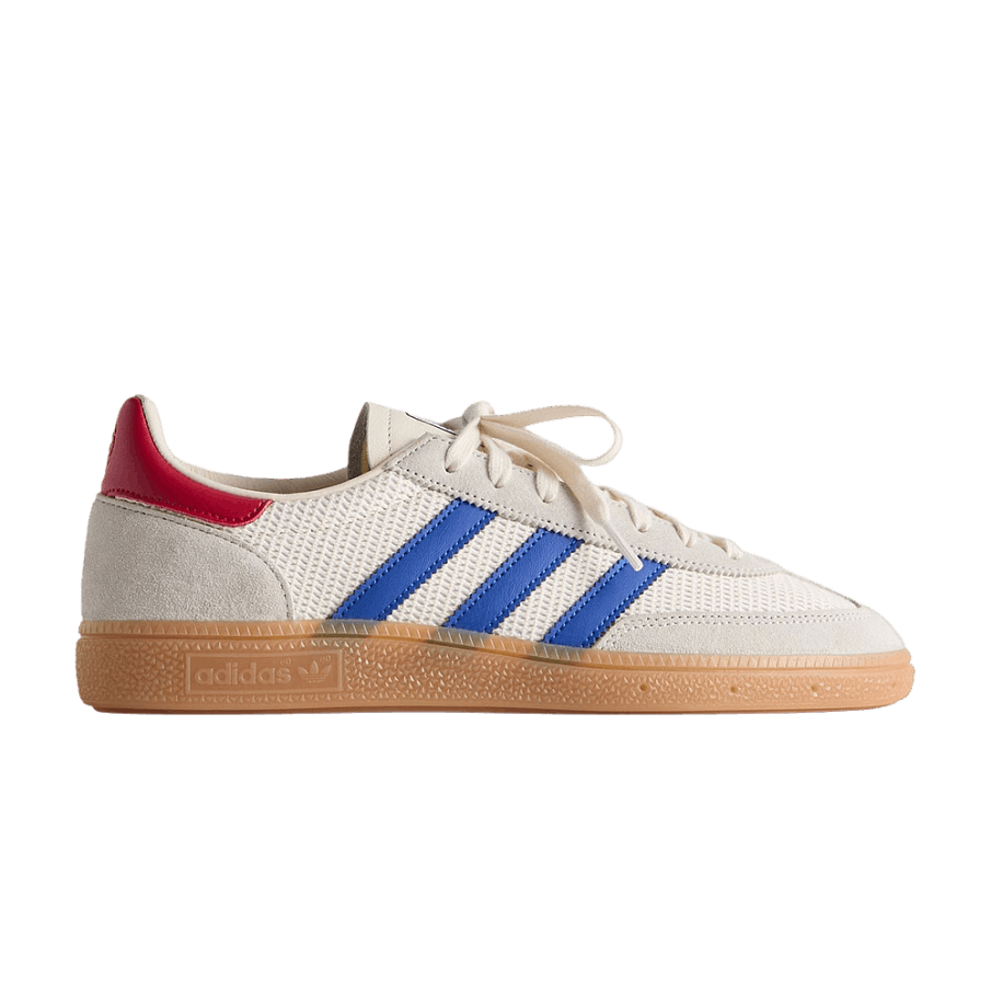 Фото № 1 с приближением к товару «‎Kith x Messi x adidas Football Handball Spezial White Collegiate Royal Gold With Trading Card (KJ2712-CARD)»