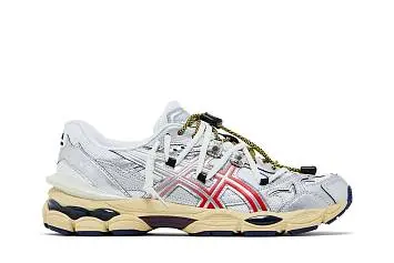TOGA x ASICS Gel Cumulus 16 TG White Red Pure Silver - 2