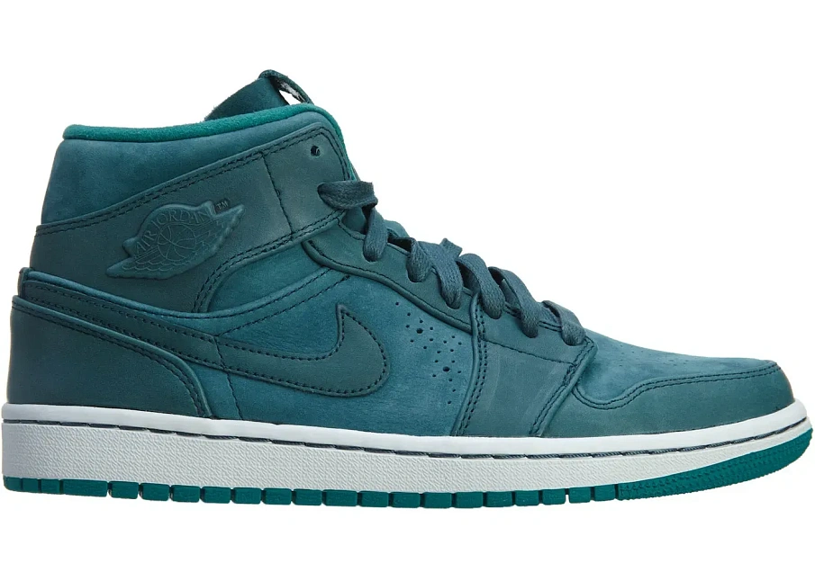 Фото № 1 с приближением к товару «‎Jordan 1 Mid Nouveau Nght Shd Nght Shd-Lsh Tl White»
