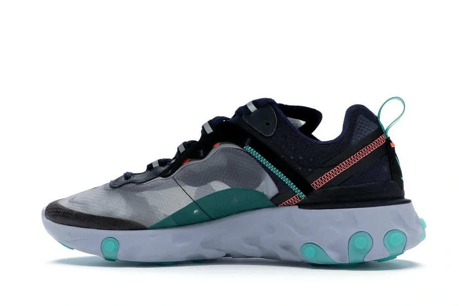 Фото № 5 с приближением к товару «‎Nike React Element 87 Black Neptune Green»