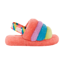 Фото № 1 с приближением к товару «‎UGG Fluff Yeah Slide Kids Peach Bliss Multi-Color»