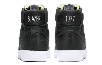  Nike Blazer mid Skate shoes Black - 4