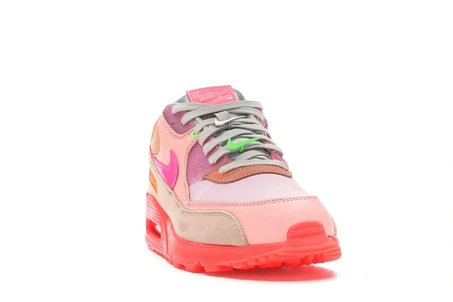 Фото № 2 с приближением к товару «‎Nike Air Max 90 PRM Platinum Crimson/Bright Purple »