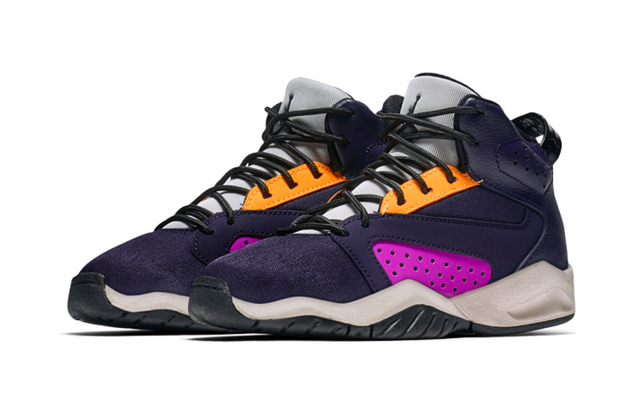 Фото № 3 с приближением к товару «‎Nike Air Jordan Lift Off (BP) Basketball shoes OrangePurpleWhite»