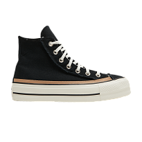 Фото № 1 с приближением к товару «‎Converse Women's Chuck Taylor All Star Raw Edge Platform High Black Champagne Tan»