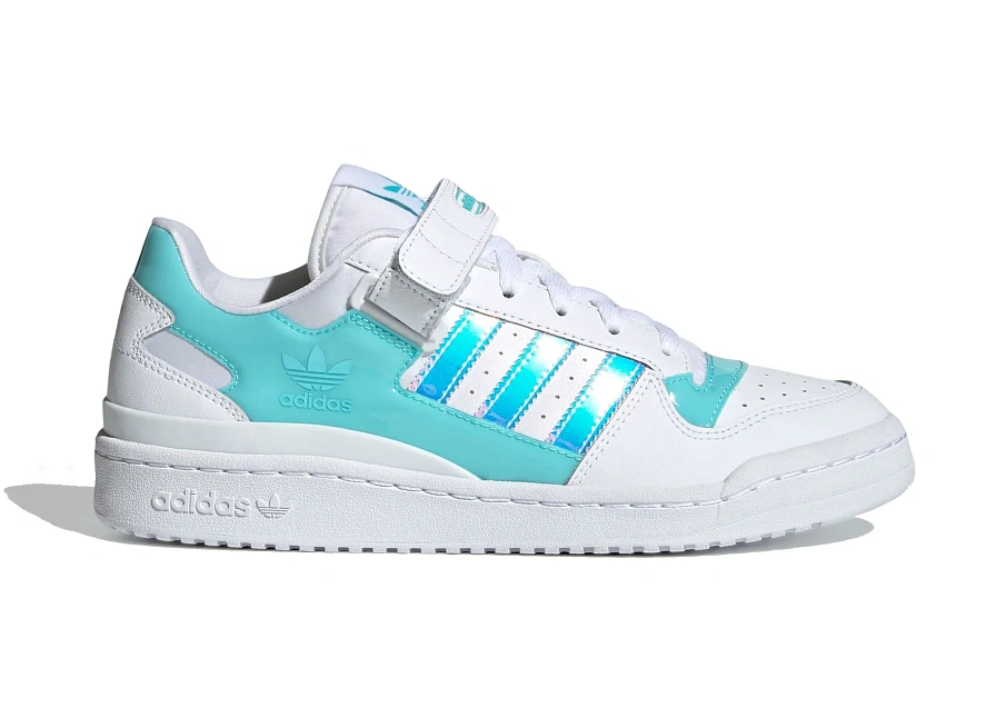 Фото № 1 с приближением к товару «‎adidas Forum Low Cloud White Pulse Aqua»
