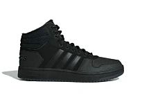 Фото № 1 с приближением к товару «‎adidas Hoops 2.0 Mid Triple Black Tumbled Stripes»
