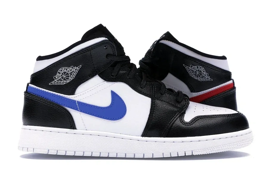 Фото № 1 с приближением к товару «‎Jordan 1 Mid Multi-Color Swoosh »