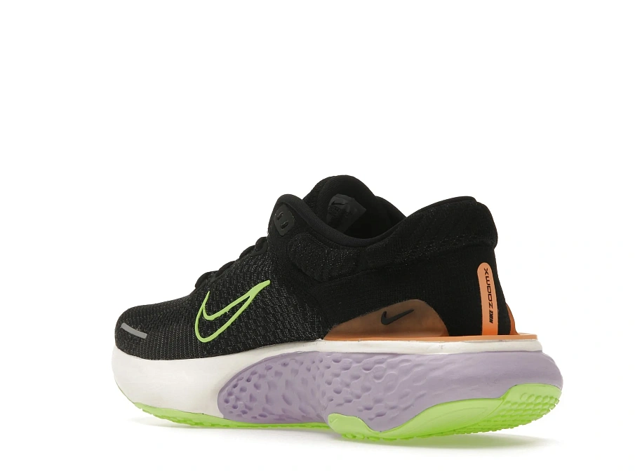 Фото № 6 с приближением к товару «‎Nike ZoomX Invincible Run Flyknit 2 Black Lilac Ghost Green»