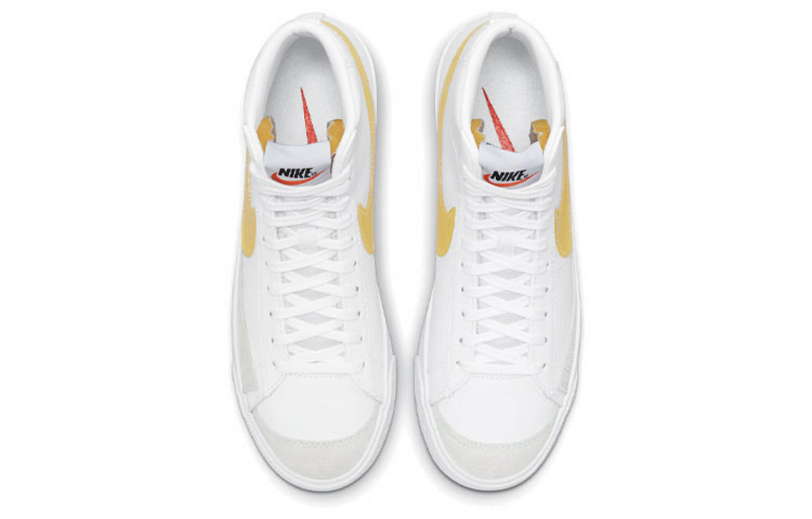 Фото № 4 с приближением к товару «‎Nike Blazer Mid "Yellow Swooshes" WhiteYellow»