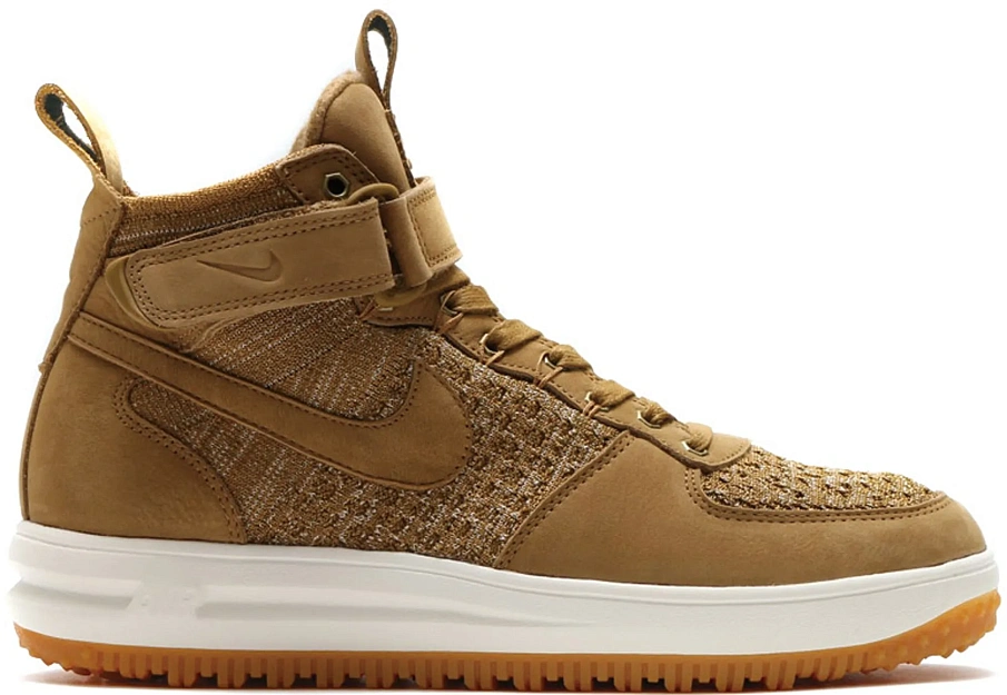 Фото № 1 с приближением к товару «‎Nike Lunar Force 1 Flyknit Workboot Golden Beige»