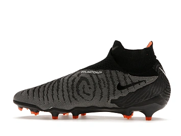 Nike Gripknit Phantom GX Elite Dynamic Fit FG Black Dark Smoke Grey Total Orange - 5