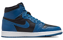 Фото № 2 с приближением к товару «‎Nike Air Jordan 1 High OG Vintage basketball shoes Dark Marina Blue»