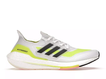 adidas Ultra Boost 21 White Solar Yellow - 1