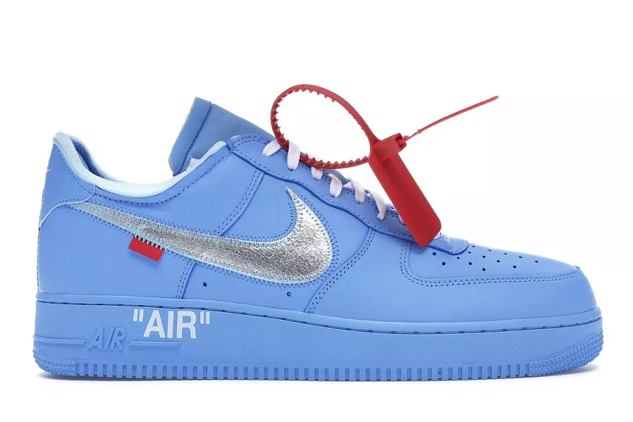Фото № 1 с приближением к товару «‎Nike Air Force 1 Low Off-White MCA University Blue»