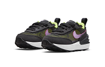 Фото № 3 с приближением к товару «‎(TD) Nike Waffle One Running Shoes BlackGreenPurple»
