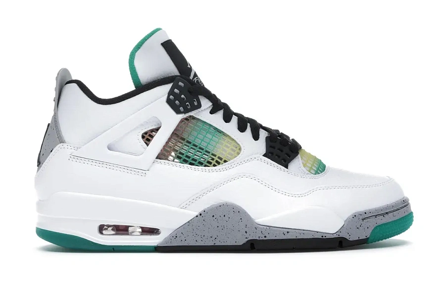 Фото № 1 с приближением к товару «‎Jordan 4 Retro Lucid Green Rasta »