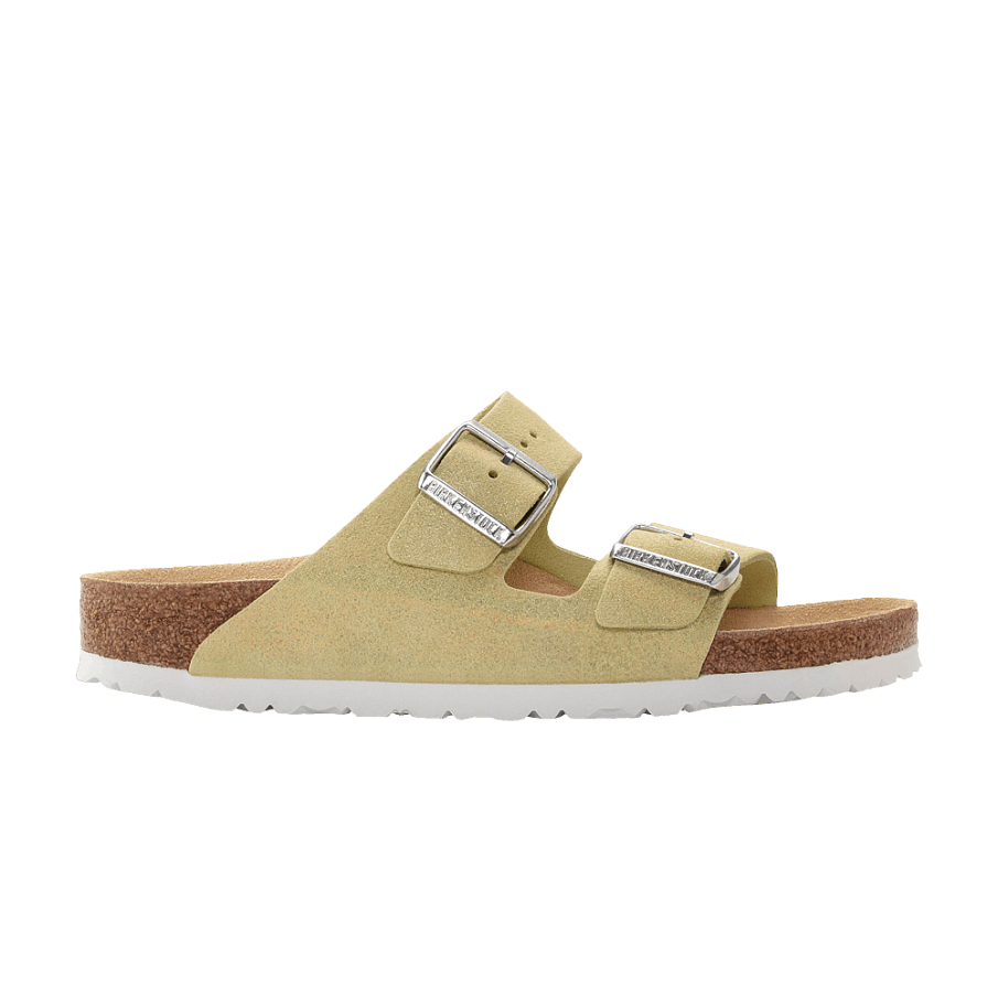 Фото № 1 с приближением к товару «‎Birkenstock Women's Arizona VL Shimmering Narrow Popcorn»