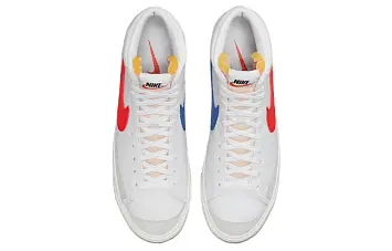 Nike Blazer Mid '77 Vintage Sneakers WhiteRedBlue - 4