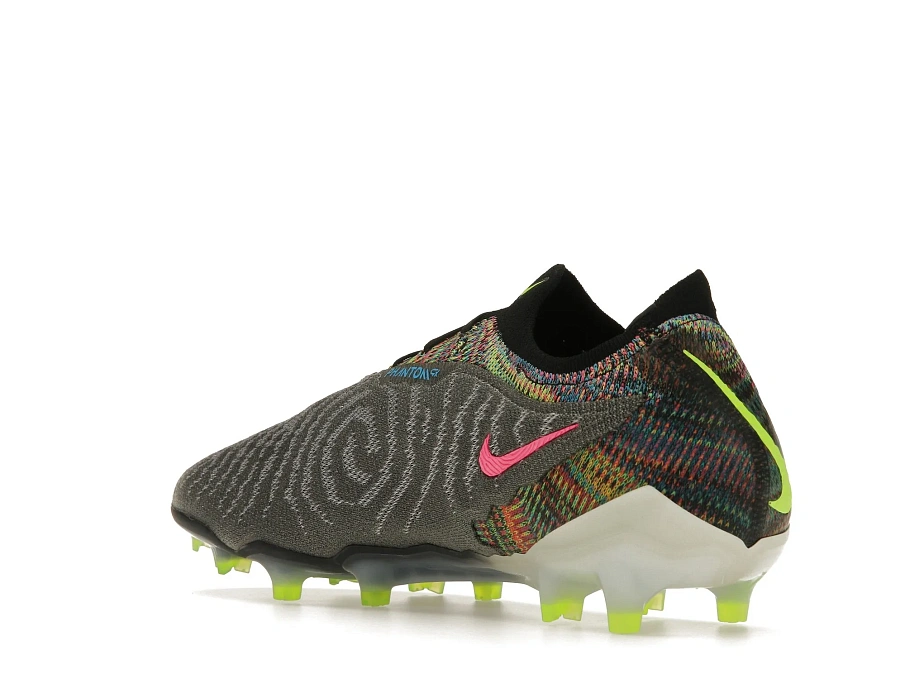 Фото № 6 с приближением к товару «‎Nike Gripknit Phantom GX Elite Fusion FG Black White Blue Glow Volt»