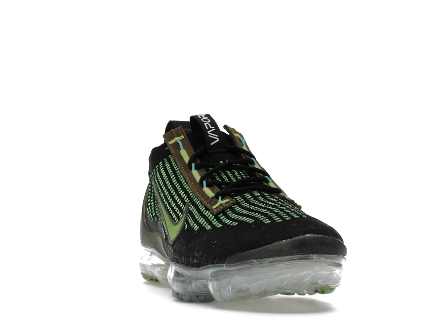 Фото № 3 с приближением к товару «‎Nike Air VaporMax 2021 FK Black Chlorophyll Cargo Khaki»