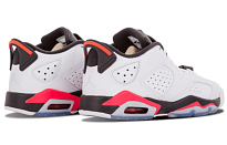 Фото № 4 с приближением к товару «‎Jordan 6 Retro Low White Infrared 23 Black (GS)»