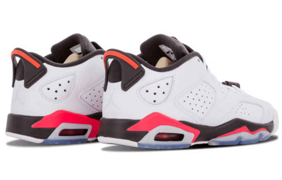 Фото № 4 с приближением к товару «‎Jordan 6 Retro Low White Infrared 23 Black (GS)»