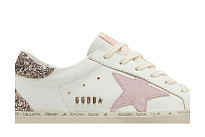 Фото № 3 с приближением к товару «‎Golden Goose Women's Hi Star White Antique Pink Glitter»