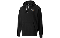 Фото № 2 с приближением к товару «‎Puma Mens Club Graphic Printing Hoodie Black»