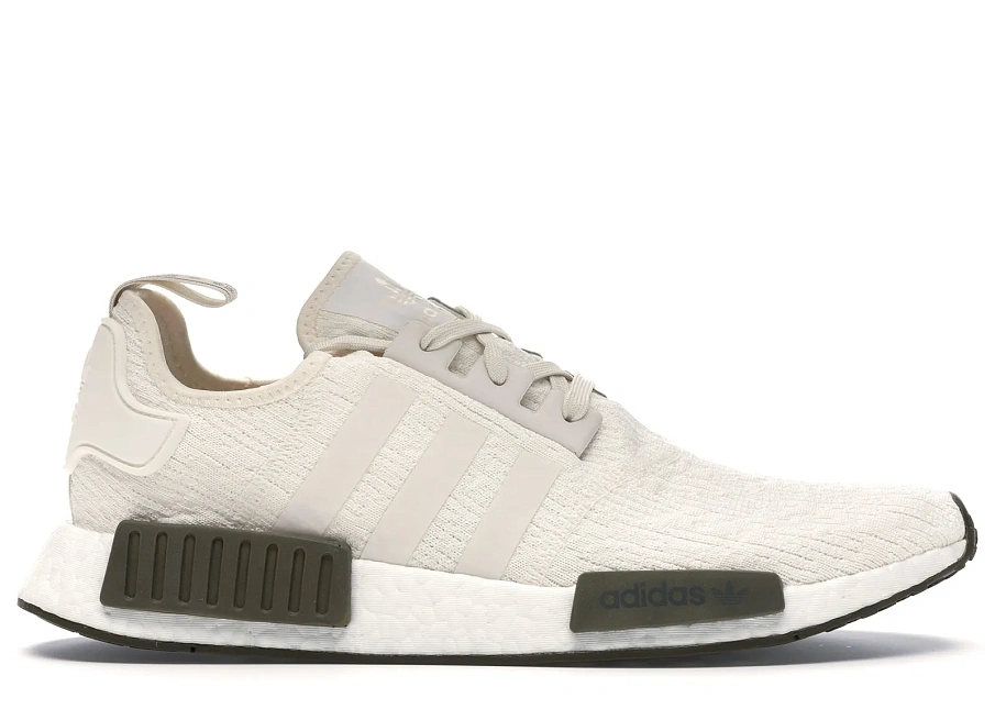Фото № 1 с приближением к товару «‎adidas NMD R1 Chalk White Trace Olive»