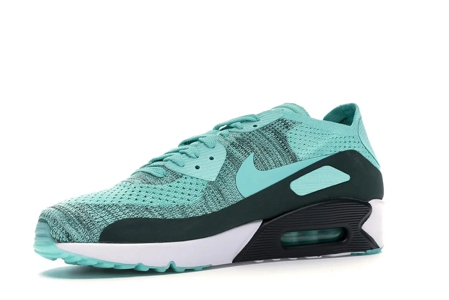 Фото № 2 с приближением к товару «‎Nike Air Max 90 Ultra 2.0 Flyknit Hyper Turquoise Hyper Turquoise»