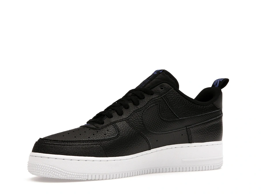 Фото № 2 с приближением к товару «‎Nike Air Force 1 Low Cut Out Reflective Swoosh Black Blue»