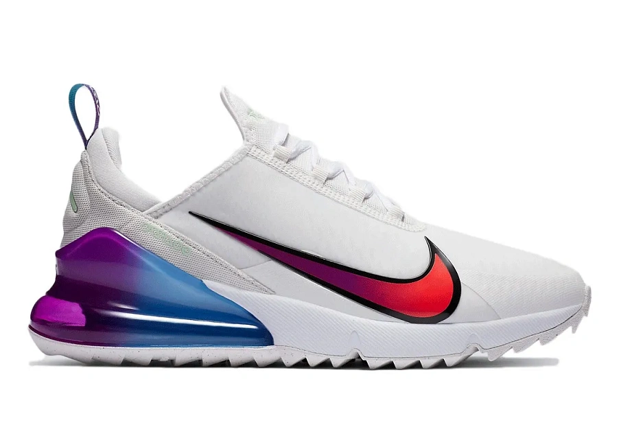 Фото № 1 с приближением к товару «‎Nike Air Max 270 Golf White Oracle Aqua Vivid Purple»