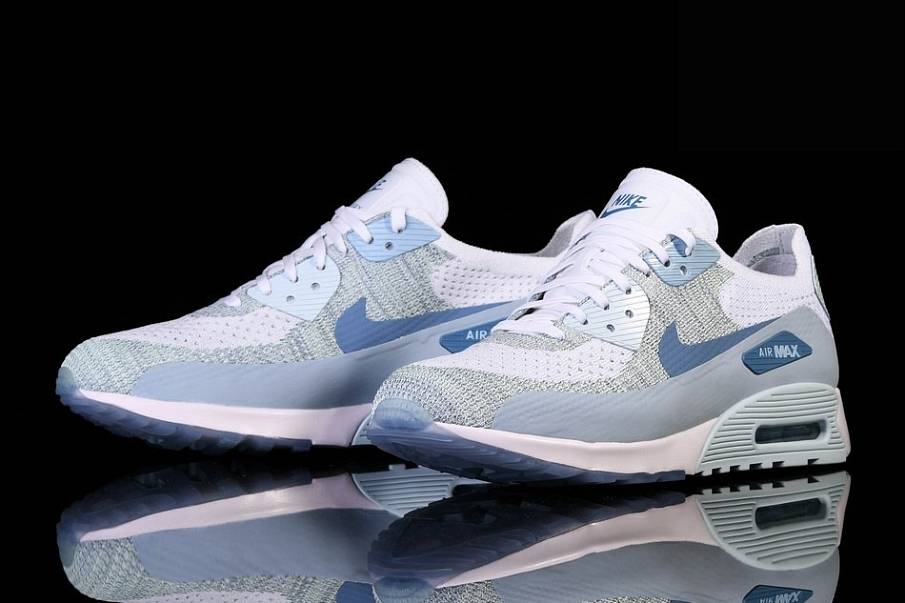 Фото № 2 с приближением к товару «‎Nike Air Max 90 Premium Ultra 2.0 Flyknit Glacier »