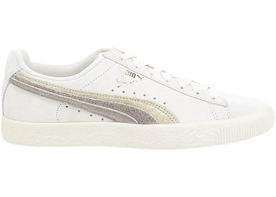 Фото № 1 с приближением к товару «‎Puma Clyde Metal Leather Whisper White Gold Bronze »