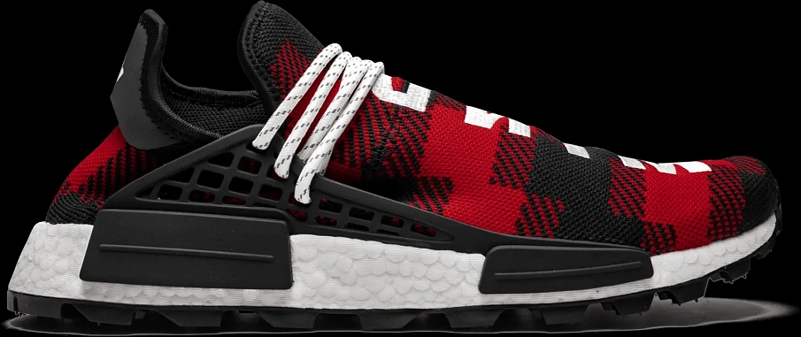 Фото № 1 с приближением к товару «‎adidas NMD Hu Pharrell x BBC Red Plaid (F&F)»