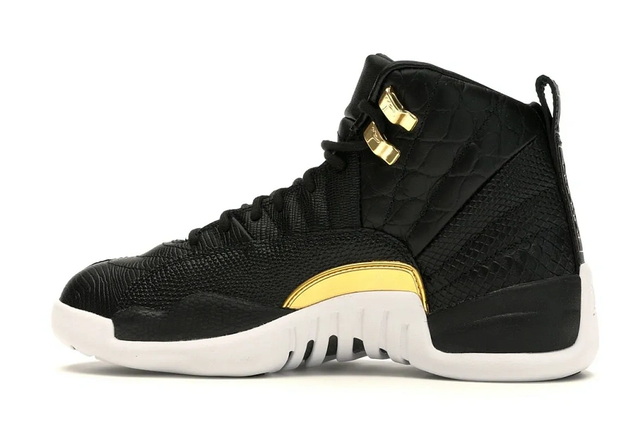 Фото № 5 с приближением к товару «‎Jordan 12 Retro Black Metallic Gold White »