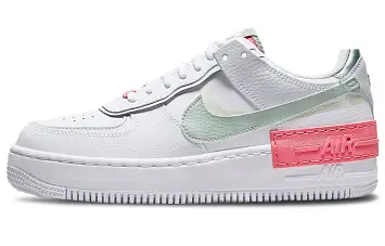 Nike Air Force 1 Shadow WhiteGreenPink - 1