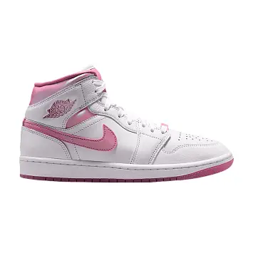 Air Jordan Women's 1 Mid SE White Desert Berry - 1