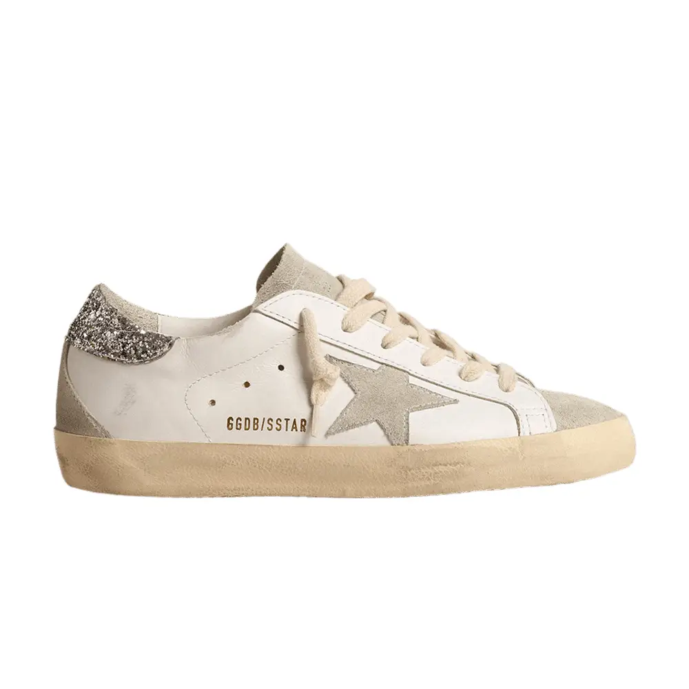 Golden Goose Women's Superstar White Ice Silver Glitter - 1