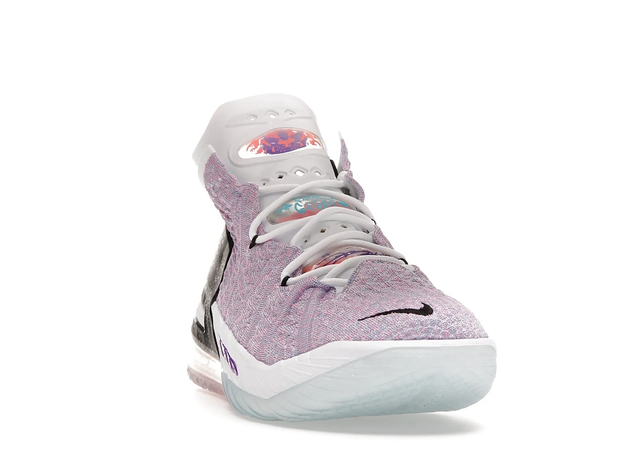Фото № 2 с приближением к товару «‎Nike LeBron 18 Graffiti Blue Muti-Color»