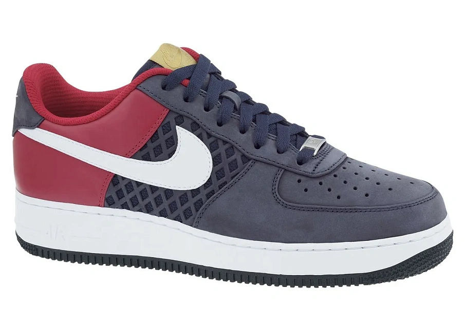 Фото № 1 с приближением к товару «‎Nike Air Force 1 Low Premium Birds Nest Obsidian Red»