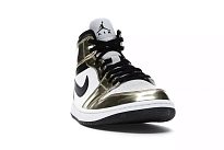 Фото № 3 с приближением к товару «‎Jordan 1 Mid Metallic Gold Black White»