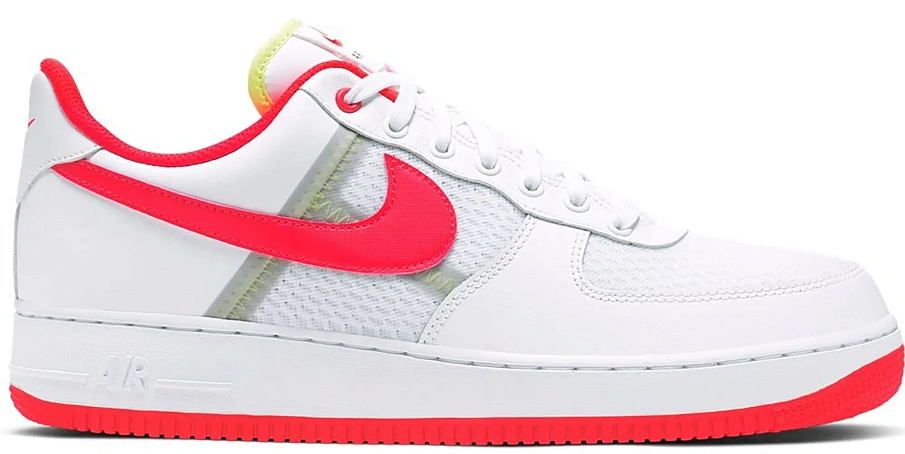 Фото № 1 с приближением к товару «‎Nike Air Force 1 Low Transparent White Crimson»