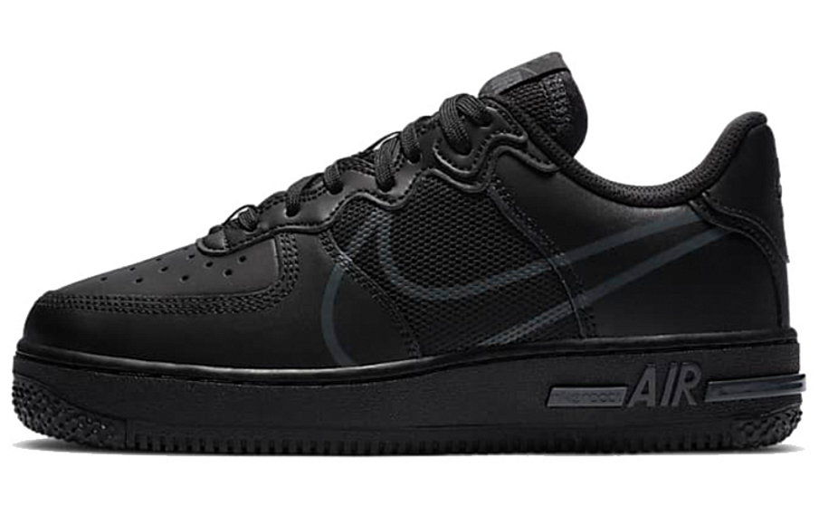 Фото № 1 с приближением к товару «‎Nike Air Force 1 React (GS) Black»