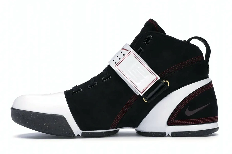 Фото № 3 с приближением к товару «‎Nike LeBron 5 Black Crimson Black»